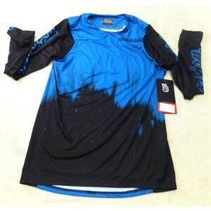 Troy Lee Designs Skyline Diffuze Blue Bird Black Jersey Small NWT
